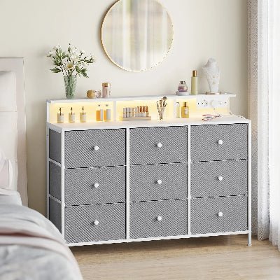 Meuble de Rangement - LumiTiroir™ - Gris - Bathmosphere