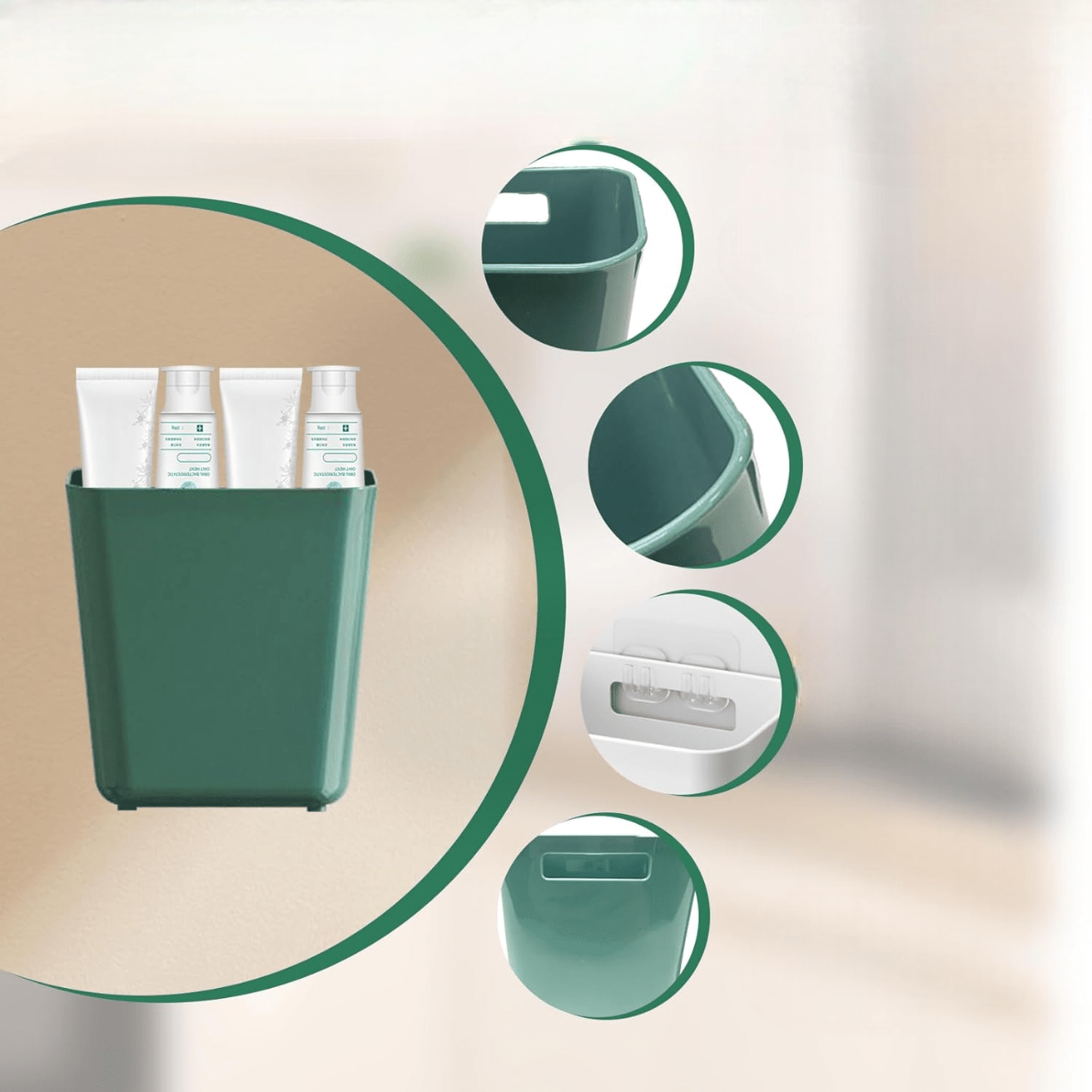 Organisateur Salle De Bain - MultifunctionalShelfOrganizer™ - Vert - Bathmosphere