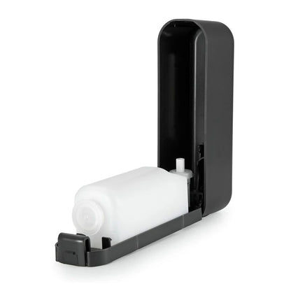 distributeur-de-savon-mural-vertisoap-noir-ouvert