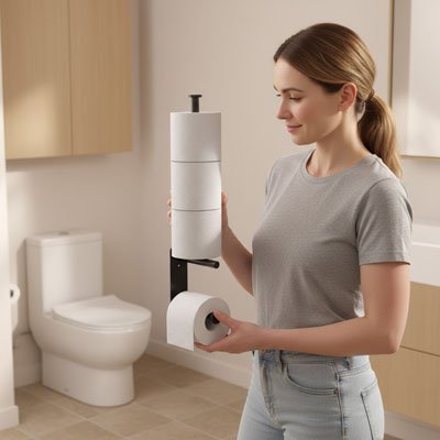 femme-tenant-porte-papier-toilette-tyg-pole