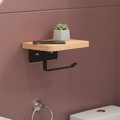 porte-papier-toilette-mural-oka-ledge-noir-avec-accessoires-dessus