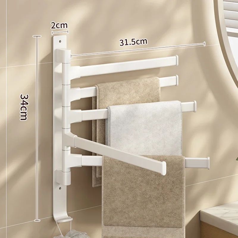 porte-serviette-mural-swing-dry-180-blanc-5-barres