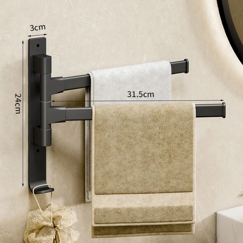 porte-serviette-mural-swing-dry-180-noir-2-barres