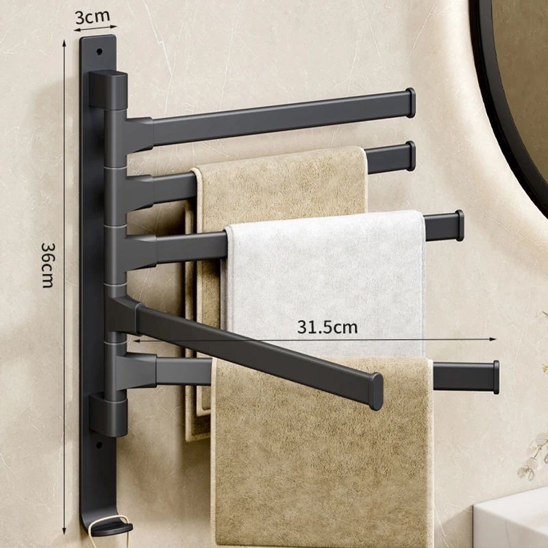 porte-serviette-mural-swing-dry-180-noir-5-barres